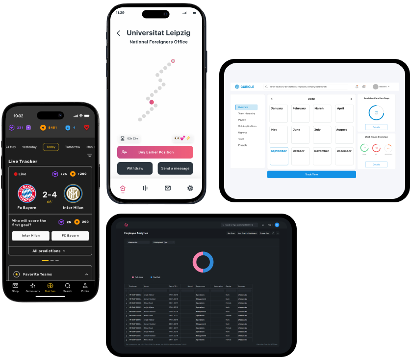 software applications mockups